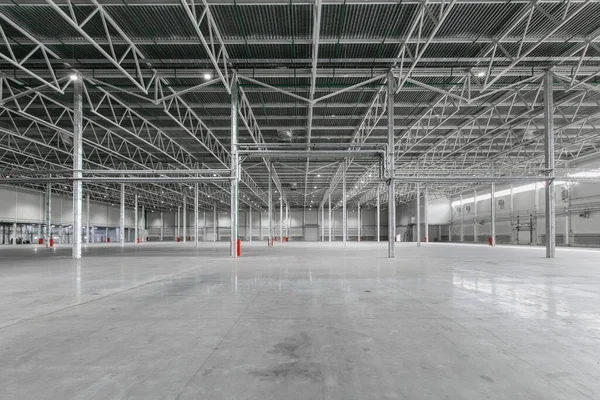 Interior Empty Warehouse Garage — Stock Photo, Image