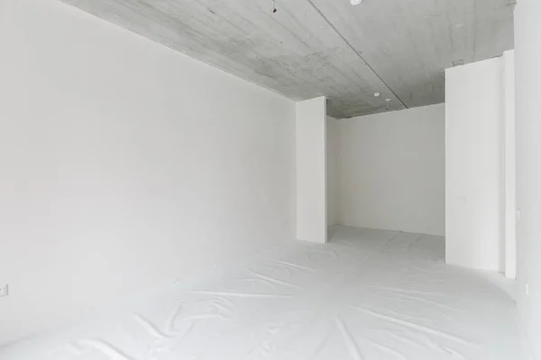 Interior Apartamento Sem Decoração Cores Brancas — Fotografia de Stock