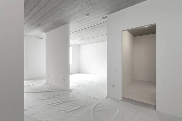 Interior Apartment Decoration White Colors — 스톡 사진