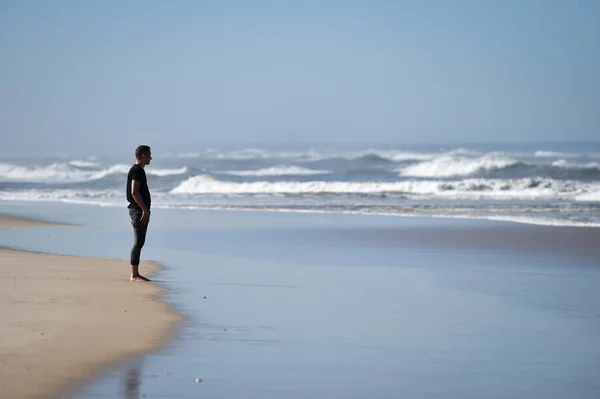 Monte Real Portugal September 2016 Zonnige Dag Scène Het Strand — Stockfoto