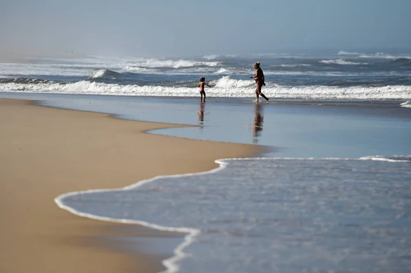 Monte Real Portugal September 2016 Zonnige Dag Scène Het Strand — Stockfoto