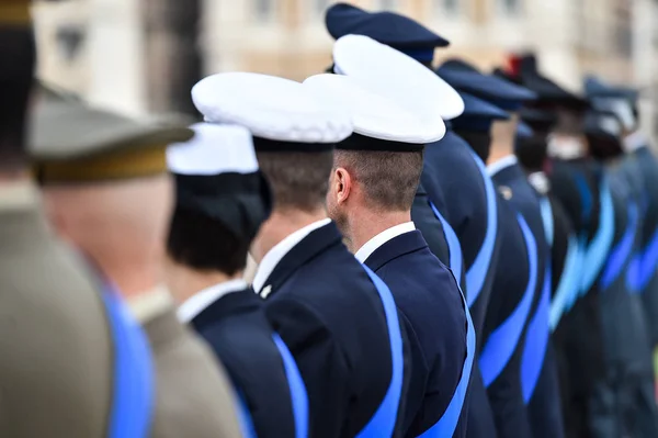 Soldaten Einer Nationalen Ehrengarde Während Einer Militärischen Zeremonie — Stockfoto