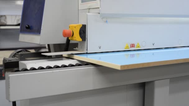 High-tech automated machine for production of furniture — Stock Video