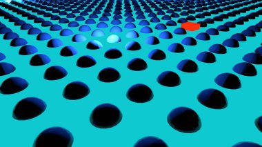 3D render arka plan. Yukarı ve aşağı gider Geometri şekilleri. 