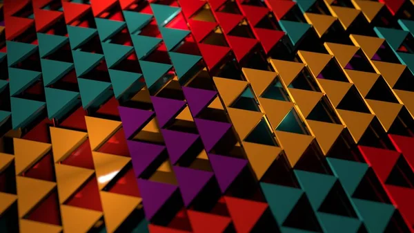 3D render arka plan. Üçgen formu