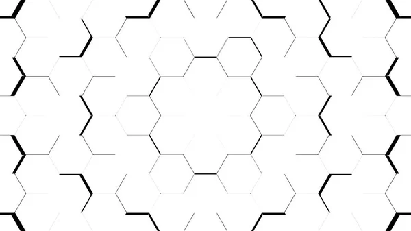 Abstrato superfície geométrica hexágono branco — Fotografia de Stock