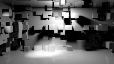 Küp Oda beton arka plan