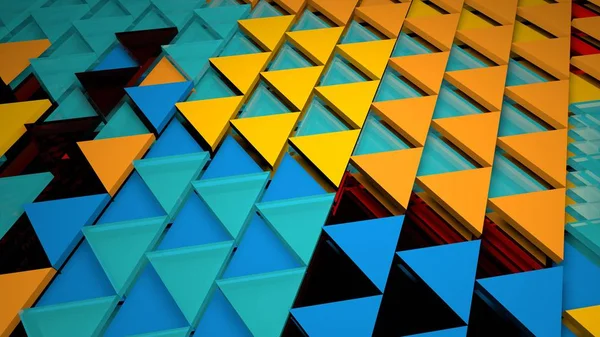 3d render abstract background. Triangle  form