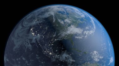 Alan 3d resimde yörünge görünümü, yörünge gezegenimizden dünya Gezegeni'ndenim. Nasa tarafından döşenmiş bu görüntü unsurları