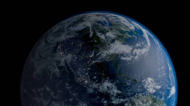 Alan 3d resimde yörünge görünümü, yörünge gezegenimizden dünya Gezegeni'ndenim. Nasa tarafından döşenmiş bu görüntü unsurları