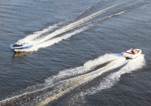 Motorboat Sailing Summer Vacation — Stock Photo, Image