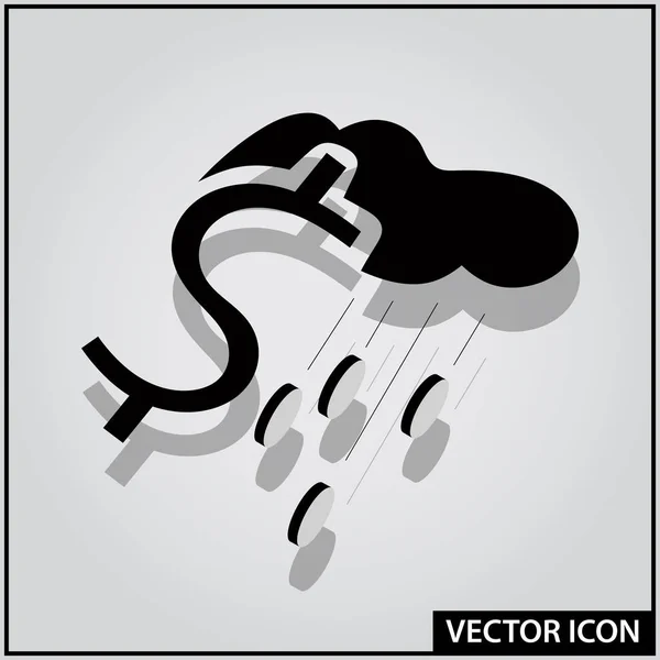 vektör finansal para kaynağı simgesi