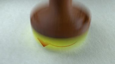 Veritabanı kelime damgalama metin ahşap retro damga animasyon.