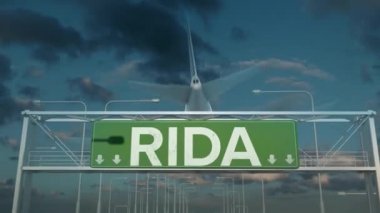 Rida yemen 'e inen uçak.