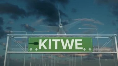 Kitwe Zambiya 'ya inen uçak.