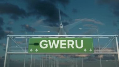 Gweru Zimbabwe 'ye inen uçak.