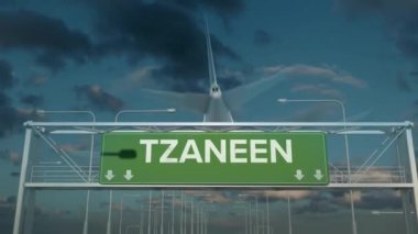 Tzaneen Güney Afrika 'ya inen uçak.