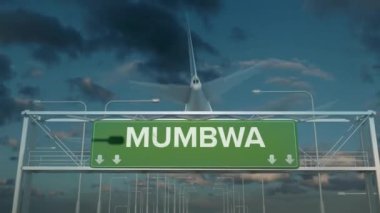 Mumbwa Zambiya 'ya inen uçak.