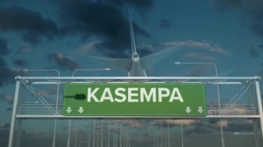 Kasempa Zambiya 'ya inen uçak.