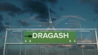 Dragash Kosovo 'ya inen uçak.