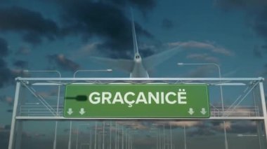 Gracanice Kosova 'ya inen uçak.