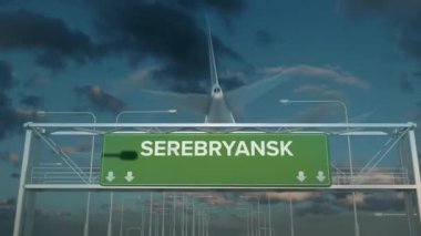 Serebryansk Kazakistan 'a inen uçak.