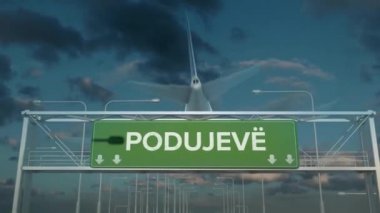 Podujeve Kosovo 'ya inen uçak.