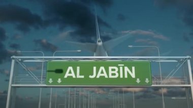 Al Jabin Yemen 'e inen uçak.