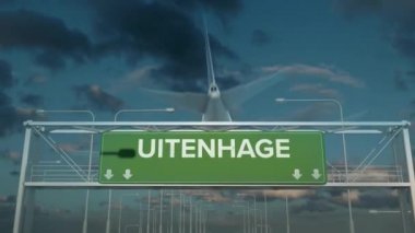Uitenhage Güney Afrika 'ya inen uçak.