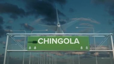Chingola Zambiya 'ya inen uçak.