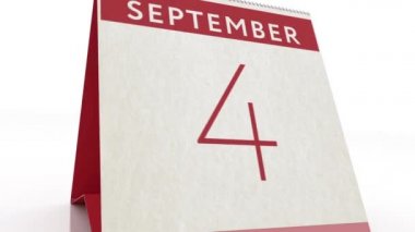 5 Eylül tarihli. takvim değişikliği 5 Eylül canlandırması