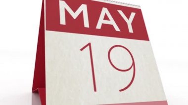 20 Mayıs tarihli. takvim değişikliği 20 Mayıs canlandırması