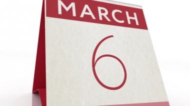7 Mart tarihli. takvim değişikliği 7 Mart canlandırması