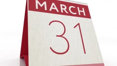 1 Nisan randevusu. takvim değişikliği 1 Nisan canlandırması