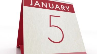 6 Ocak tarihli. Takvim değişikliği 6 Ocak canlandırması
