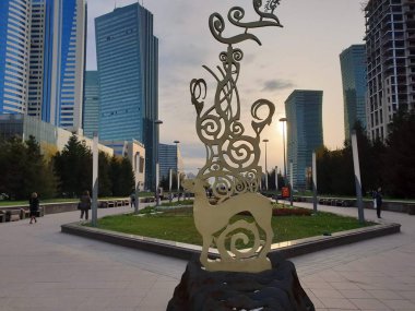 Gökdelenler - Nur-Sultan 'daki modern binalar, Kazakistan