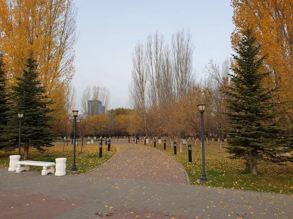 Восени Парк Нур Султані Казахстан — стокове фото
