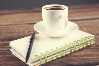 Not defterine kahve.