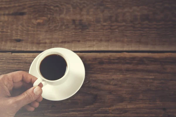 man hand cup of coffee