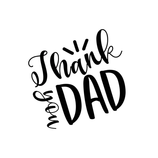 Danke Papa Positiver Text Für Väter Gut Für Grußkarte Und — Stockvektor