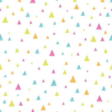 Renkli üçgenli kusursuz bebek vektör deseni