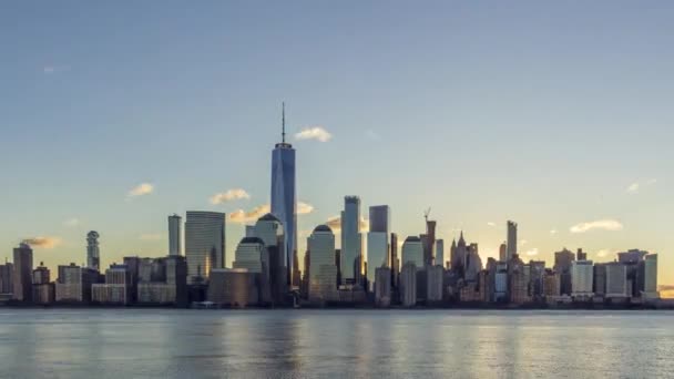 Stadtbild Von Lower Manhattan New York Den — Stockvideo