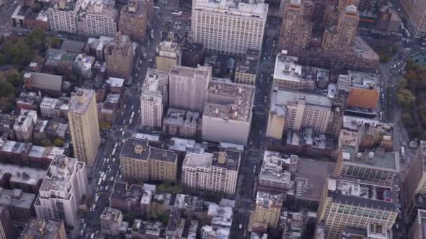 Městská Krajina Čtvrti Midtown Manhattanu — Stock video