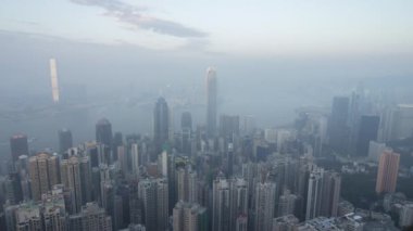 Hong Kong manzarası görünümünden Victoria Peak