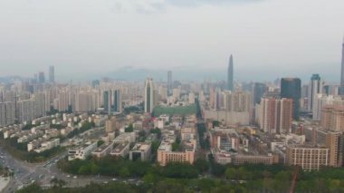 Gündüz Şenzen şehri Luohu ve Futian bölgesi