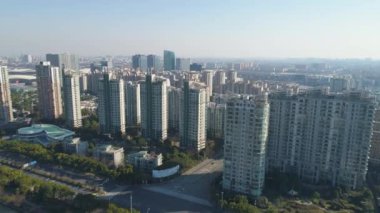 Güneşli bir günde Şangay uyku bölgesi. Çin 2.