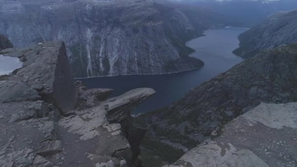 trolltunga Bergklippe in Norwegen berühmten Troll