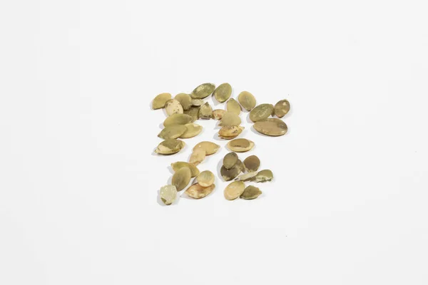 Pumpkin Seeds White Background — Stock Photo, Image