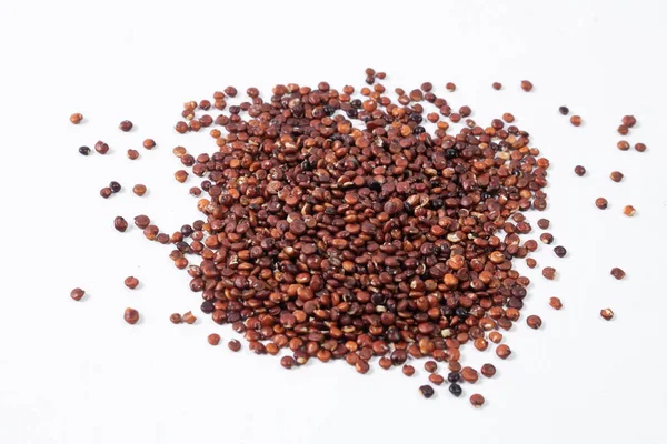 Pile Healthy South American Grain Red Quinoa — Stock Photo, Image