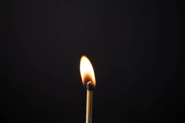 Matchsticks Has Ignited Showing Fired Light Isolated Vertical Position — Stock Photo, Image